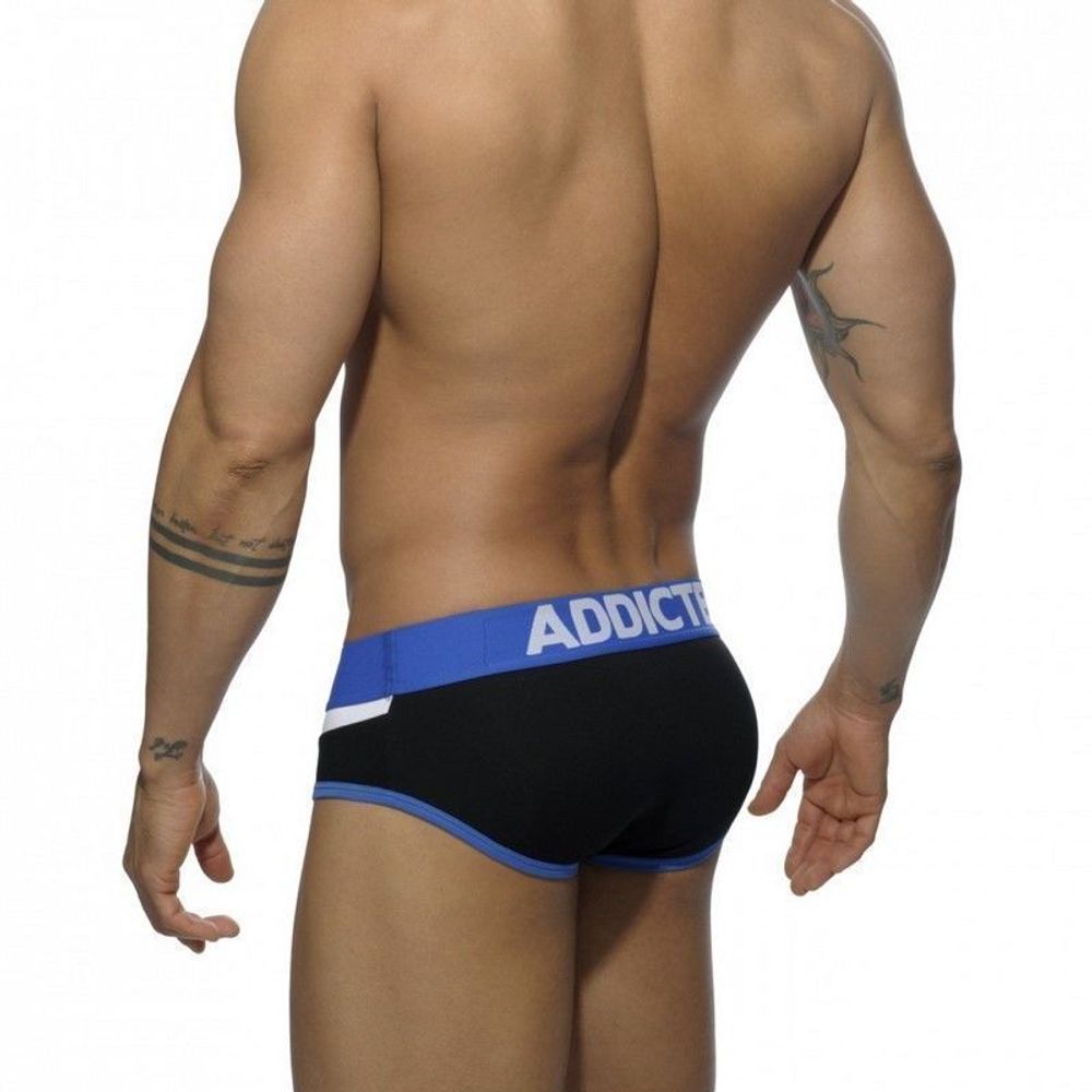 Мужские трусы брифы черно-белые ADDICTED Arrow Brief Black-White