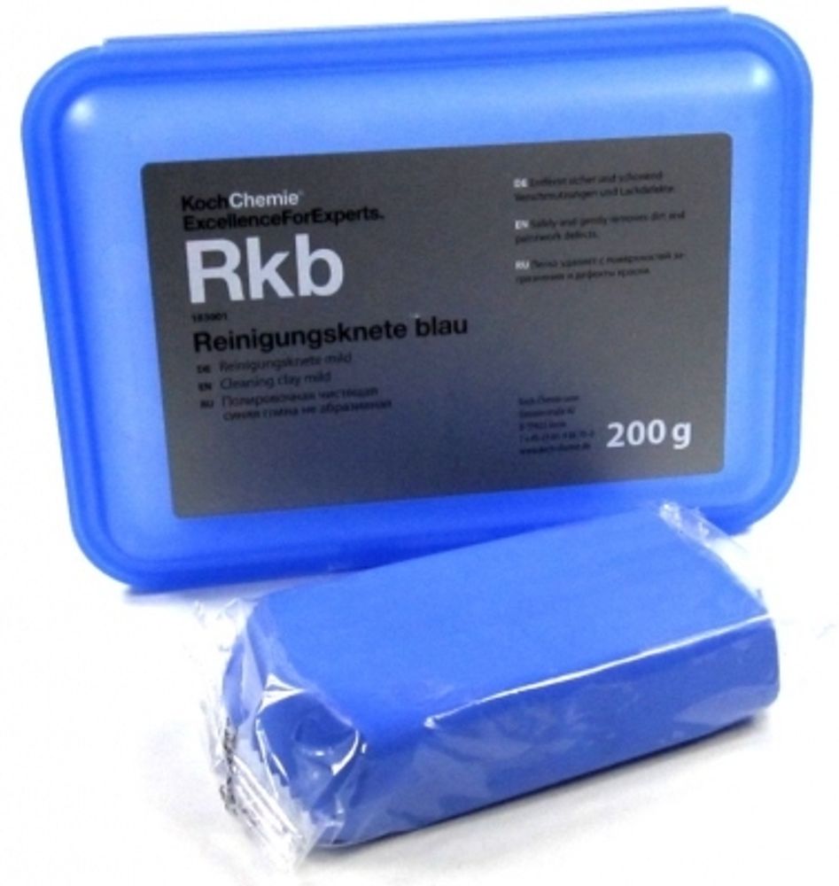 Koch Глина полировочная 200г REINIGUNGSKNETE blau, Синяя