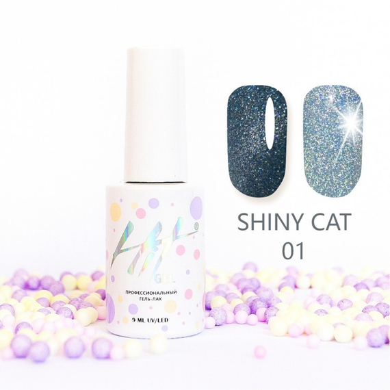 Гель-лак ТМ &quot;HIT gel&quot; №01 Shiny cat, 9 мл
