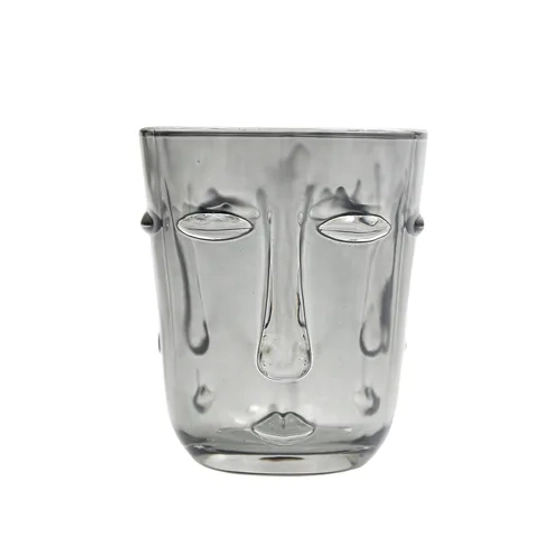 Стакан Олд Фэшн 300 мл "Face" серый d 8,4 см h9,8 см P.L. - BarWare [6]