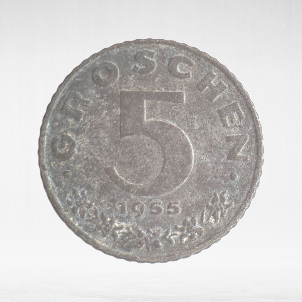 Austria, 5 Groschen, 1955, F