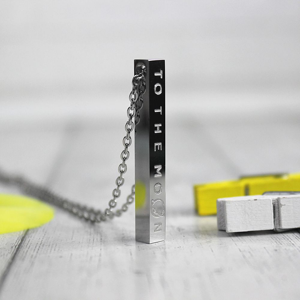 Куло нподвеска брусок с гравировкой на заказ