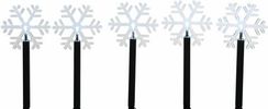 Светодиодная гирлянда из фонарей Снежный хоровод 35 см, IP44, 5 LED холодных белых, Kaemingk (492778)