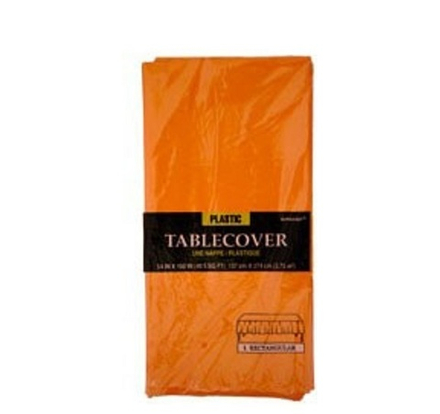 Скатерть однотонная Orange Peel Оранжевый 1,4*2,75 м