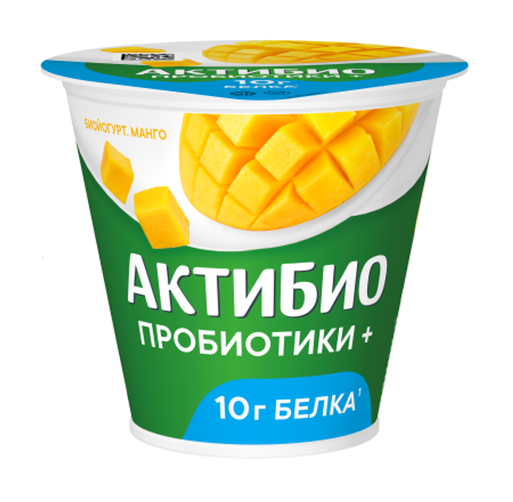 Актибио биойогурт 3% 220гр. манго