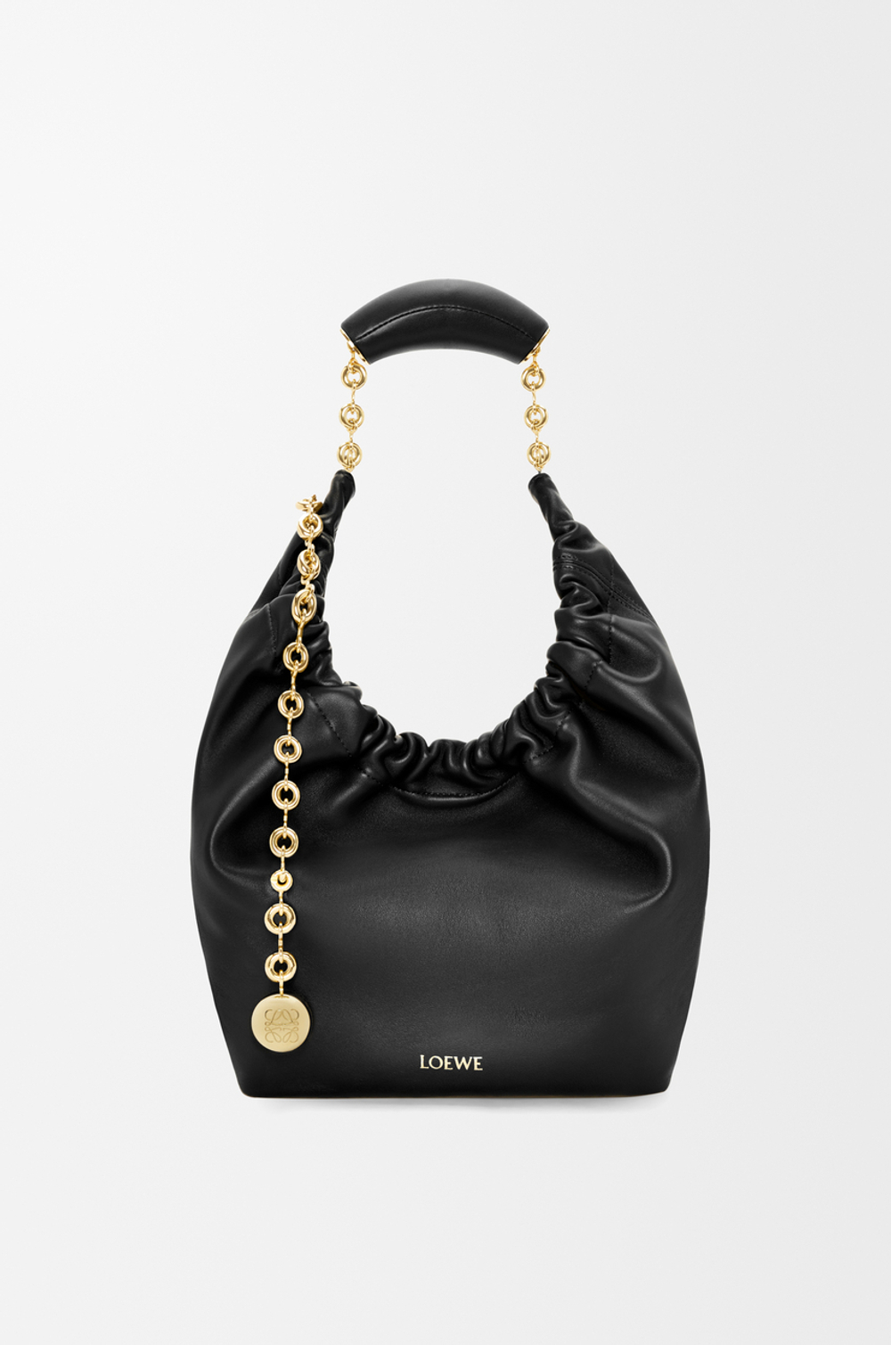Loewe Маленькая сумка-мешок Squeeze из мягкой кожи ягненка наппа, черный