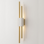 Настенный светодиодный светильник Crystal Lux CARTA AP6W LED WHITE/BRASS