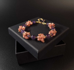 Браслет "Гортензии"