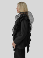 Пиджак eVe свободный на две пуговицы с воланами