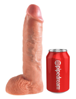 Страпон-система с телесной насадкой 10 Hollow Strap-On Suspender System - 25 см. (Цвет: телесный)