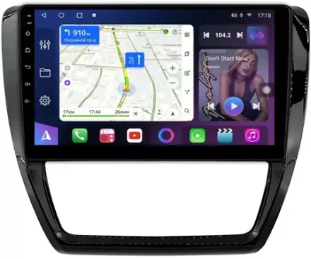 Магнитола Volkswagen Jetta 6 2011-2018 - FarCar 3076M монитор 10" QLED на Android 13, 8-ядер, CarPlay, 4G SIM-слот