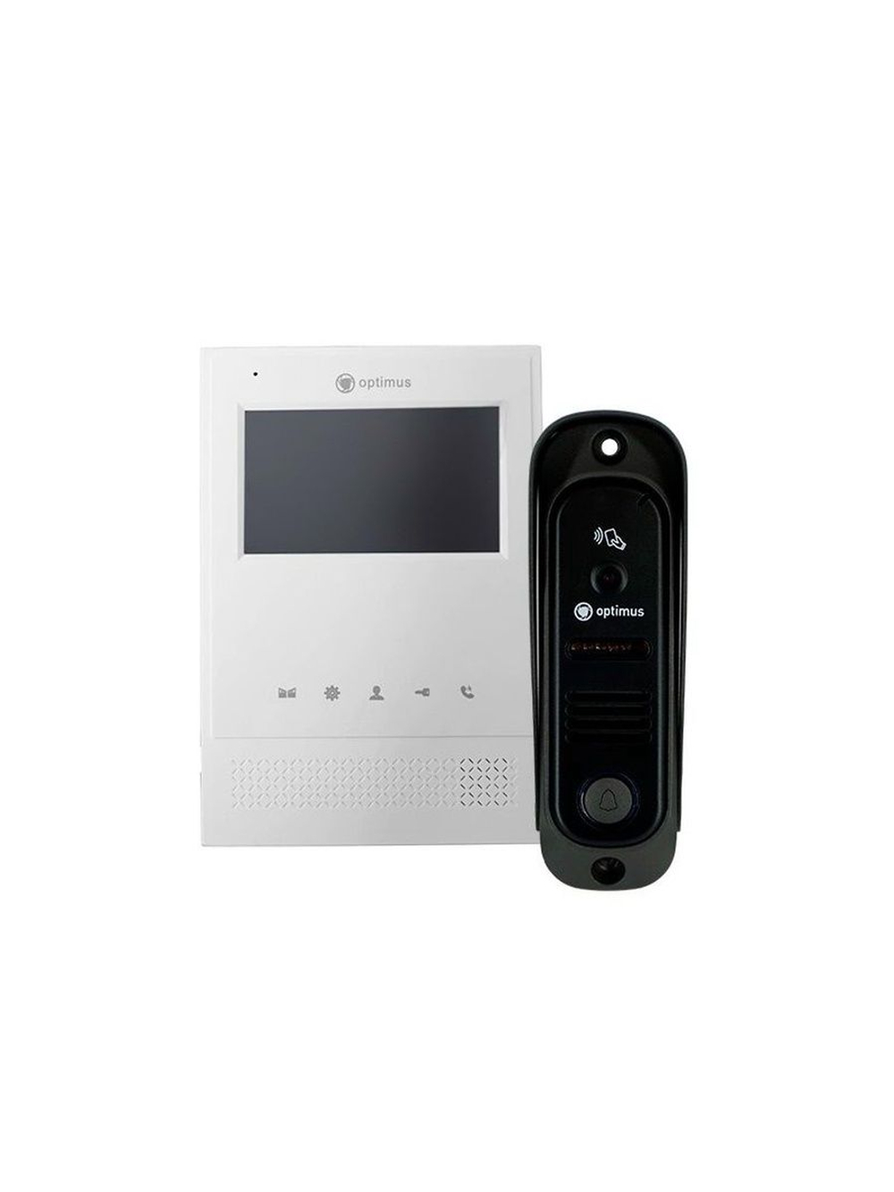 Комплект видеодомофона Optimus Leader IK-24B30IR (w+b)
