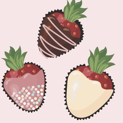 клубника в шоколаде украшенная глазурью