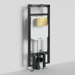 Инсталляция для унитаза WasserKraft Dinkel 58TLT.010.ME.MG04 с кнопкой матовое золото