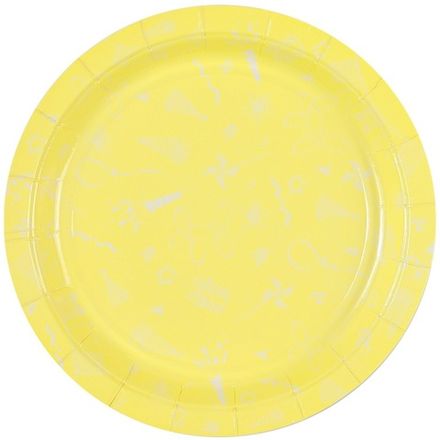 Тарелки "Яркий неон" желтые 17 см