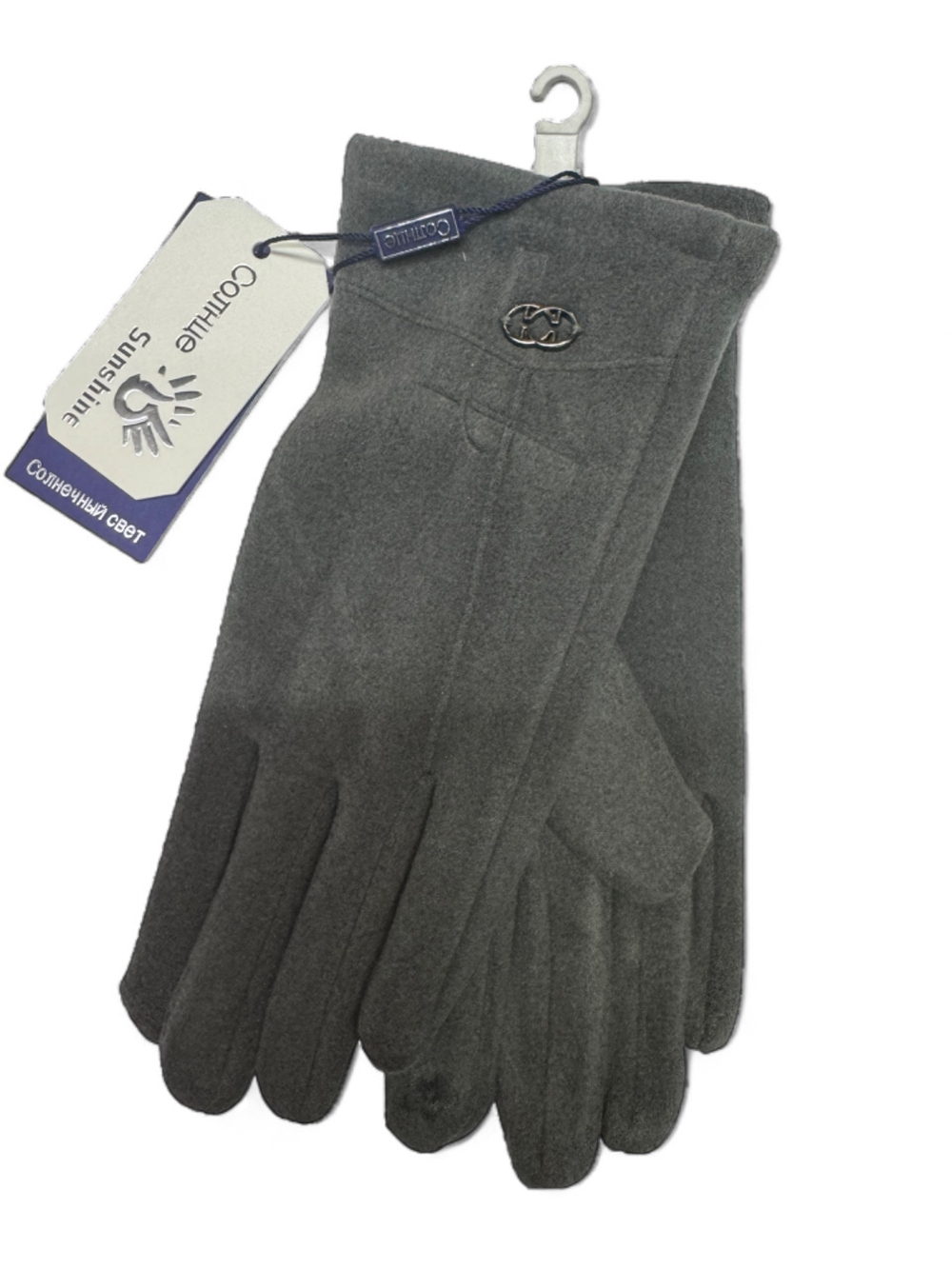 Перчатки. Женские. Верх: Трикотаж. Подклад: Плюш-флис. Сенсорные. В упаковке разные цвета.12 шт в упаковке.