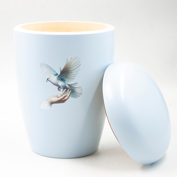 Урна для праха биоразагаемая "Эдем" голубая