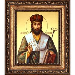 Петр Цетинский, Черногорский святитель. Икона на холсте.