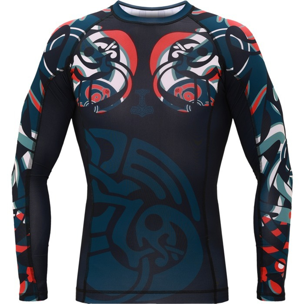 Рашгард HT Nordic Pattern Black Russian LS