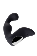 Чёрный изогнутый вибростимулятор простаты Erotist (Цвет: черный)
