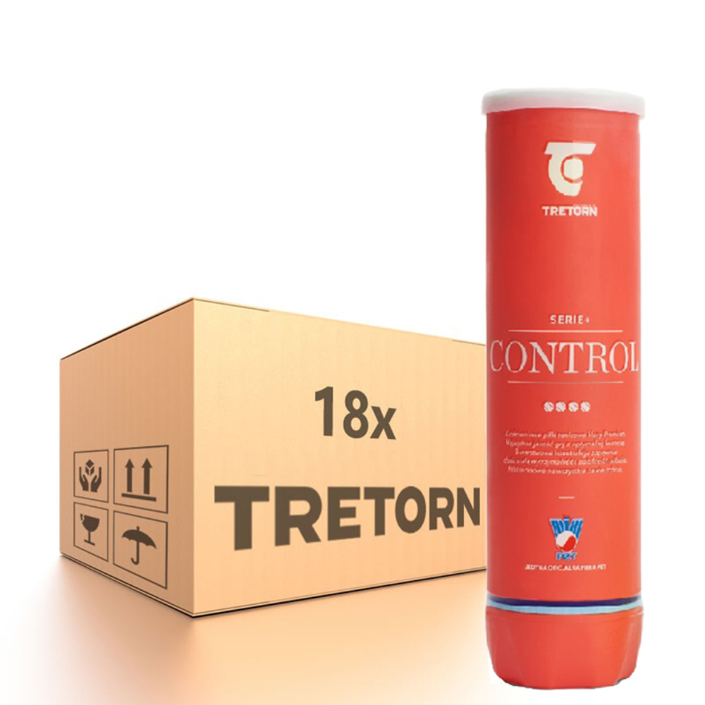 Упаковка теннисных мячей Tretorn PZT Serie+ Control (red can) - 18 x 4B