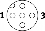 NEBU-M12G5-E-2.5-W2-M8G4-V1 Соединительный кабель