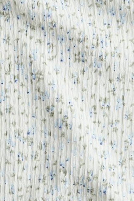 H&M Топ с пышными рукавами, белый