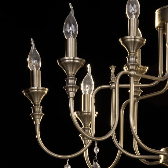 CL437223 Рига Бронза Св-к Люстра