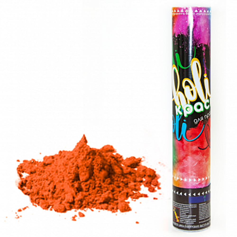 Пневмохлопушка (12/30 см) Краска Холи Оранжевый