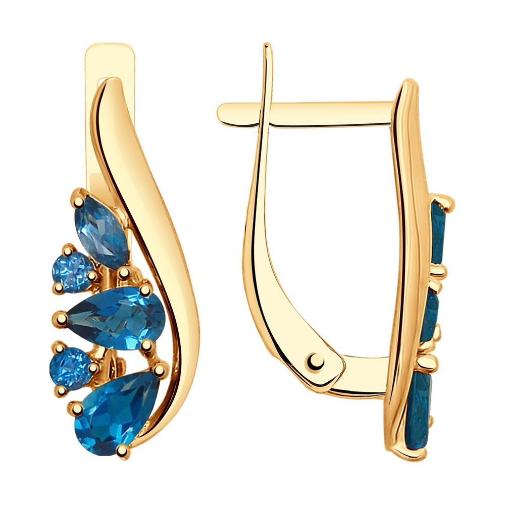 Серьги из золота 585 пробы