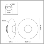 4223/13WL ODL Светильник LED 13Вт 3000К 220В IP20 MIDCENT