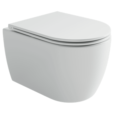 Унитаз подвесной Ceramicanova Noe торнадо 3.0 сиденье микролифт белый CN4011T