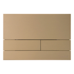 Кнопка смыва WAVE SS07AV универсальная, ЗОЛОТО МАТОВОЕ, прямоугольная, НЕРЖ