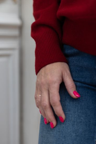 Джемпер Л.Т., 100% шерсть ягнёнка, цвет бордо.