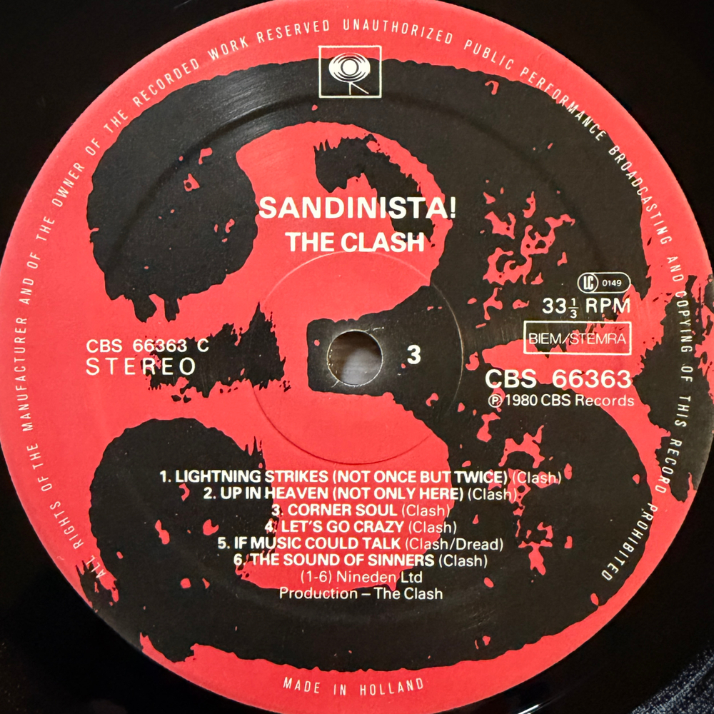 The Clash - Sandinista! 3LP (Голландия 1980г.)