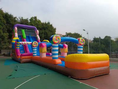 Надувная водная горка «Карамелька», 18*4,8*7,5 м