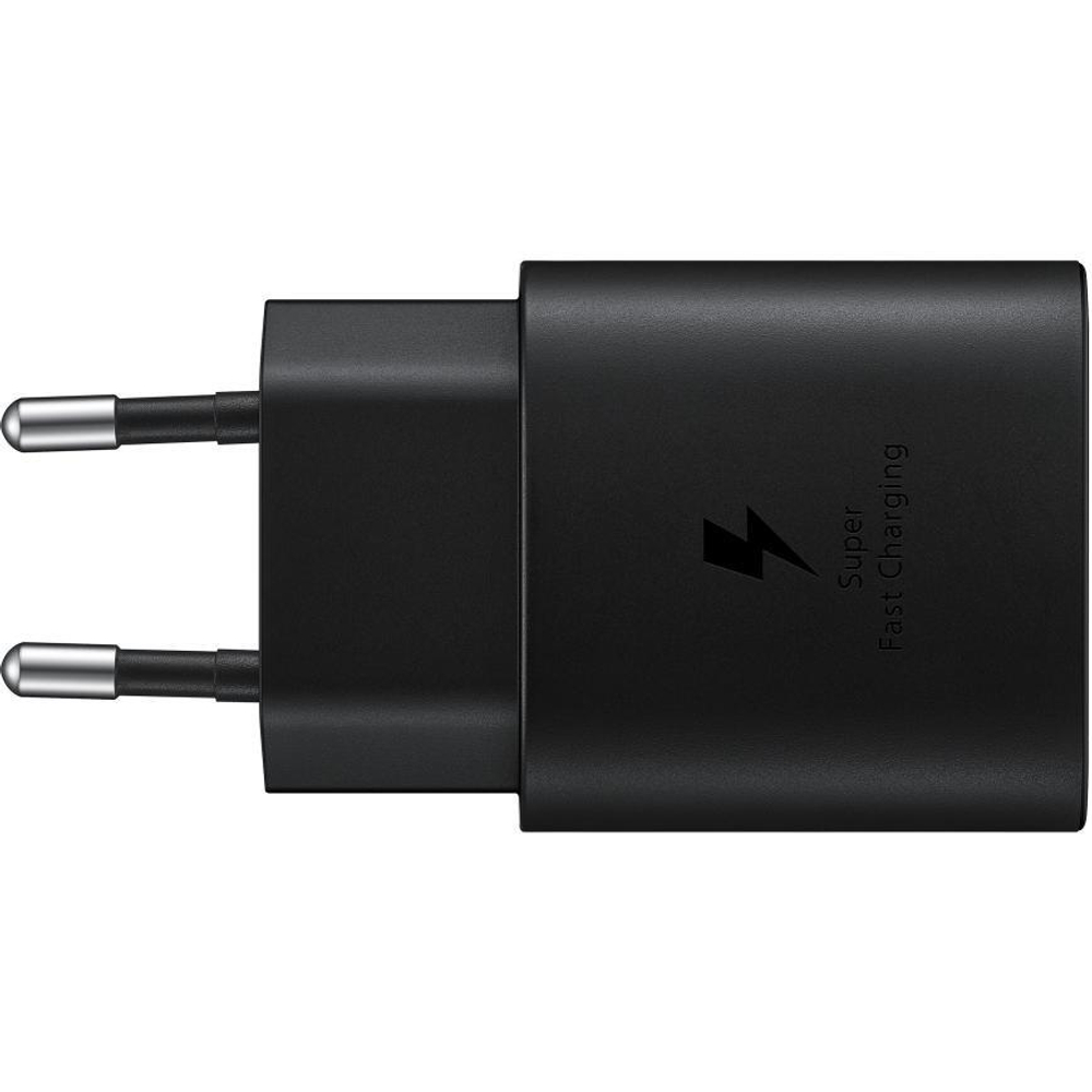 Сетевое зарядное устройство Samsung мощностью 25 Вт (USB-C) и кабель USB-C (1 м) (EP-TA800), черный