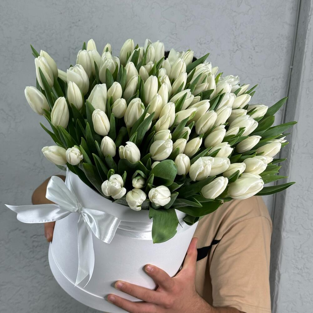 белые тюльпаны казань