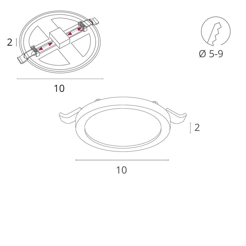 Встраиваемый светильник Arte Lamp