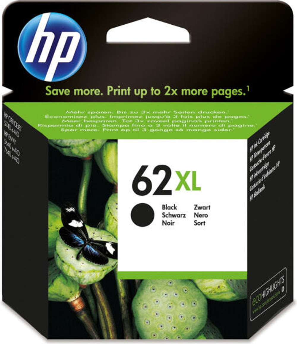 HP 62XL Подлинный Высокая (XL) Черный C2P05AE