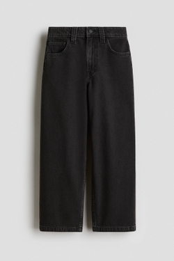 H&M Джинсы Baggy Fit, угольный