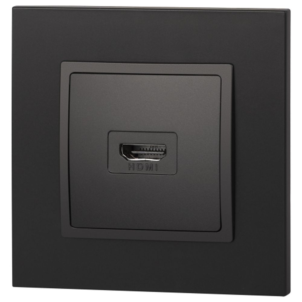 14-3114-05 ЭРА Розетка HDMI, IP20, Эра Elegance, антрацит | Elegance Антрацит