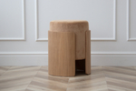 Пуф Lagom (бежевый, натуральный дуб)