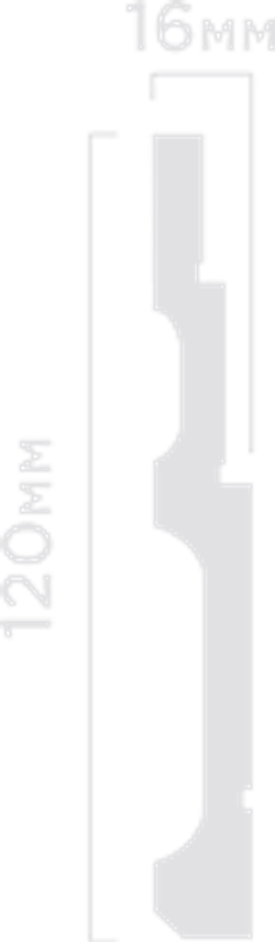 Плинтус HiWood, 120x16 мм
