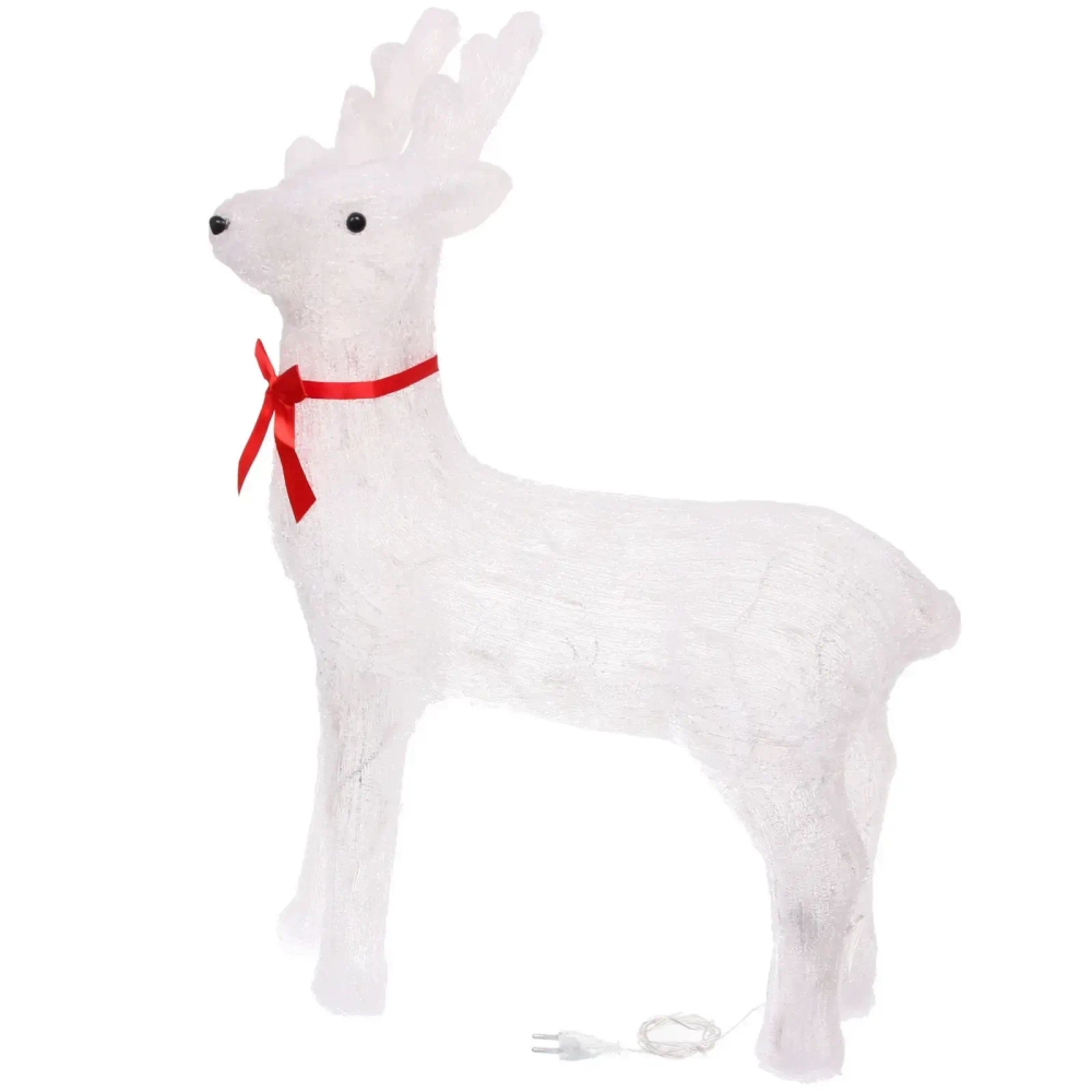 Фигура светодиодная «Загадочный олень» 55*24*75 см, 100 ламп LED, авторежим, 220V, Белый