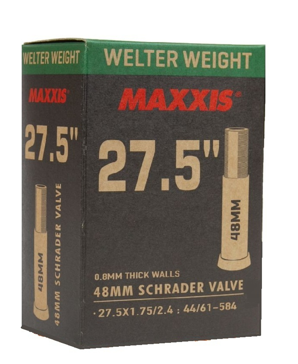 Камера велосипедная MAXXIS WELTER WEIGHT 27.5X1.75/2.4 (44/61-584) 0.8 LSV48 (B-C) wp автониппель