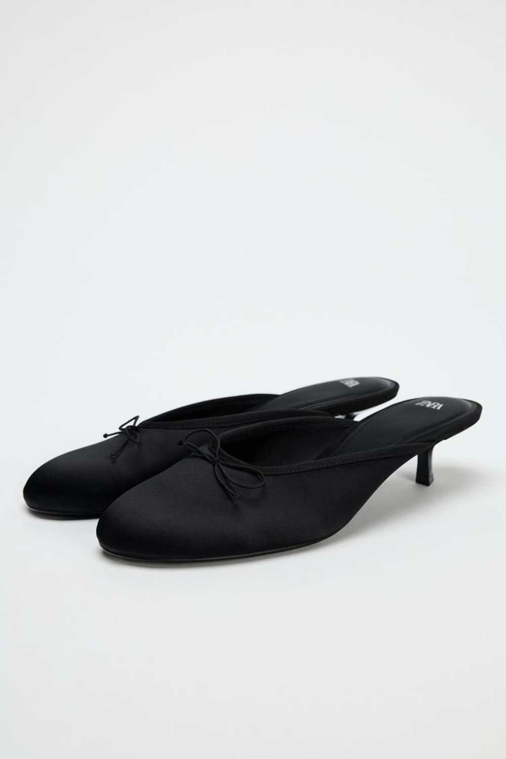Zara black mules shop