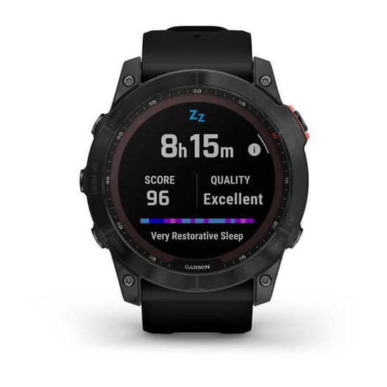 Умные часы Garmin Fenix 7X Solar Серый с черным ремешком 010-02541-01