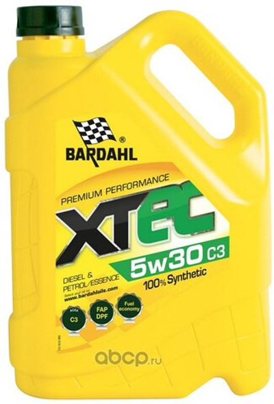 BARDAHL XTEC 5W30 C3 SN Масло моторное синтетическое 5L