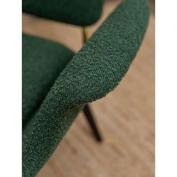 Кресло Hilde, темно-зеленое букле